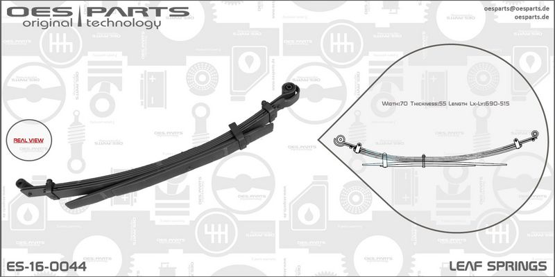 OES PARTS Jousenlehti ES-16-0044